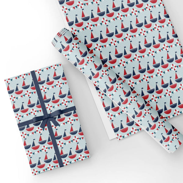 Custom Flat Wrapping Paper for America, Independence, Freedom