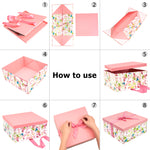 wrapaholic-Glitter-Butterfly-Design-Box-with-Lids-9.6x9.6x4.7-Inch-5