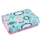 wrapaholic-christmas-collapsible-gift-box-with-magnetic-closure-pink-blue-christmas-ornaments-14x9x4-3-inch-1