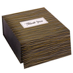 wrapaholic-8x8x4-inch-Magnetic-Closure-Box-Black-and-Gold-Stripes-5