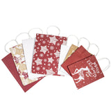 wrapaholic-assort-medium-large-christmas-gift-bags-snowflakes-cabin-stars-deer-8-pack-4