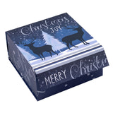 wrapaholic-christmas-collapsible-gift-box-with-magnetic-closure-blue-reindeer-christmas-tree-design-8x8x4-inch-1