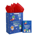 wrapaholic-13-inch-large-gift-bag-with-birthday-card-tissue-paper-for-boy-dinosaur-astronaut-design-for-boys-1