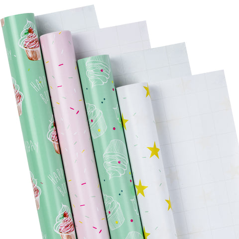  RUSPEPA Christmas Wrapping Paper, Jumbo Roll Kraft