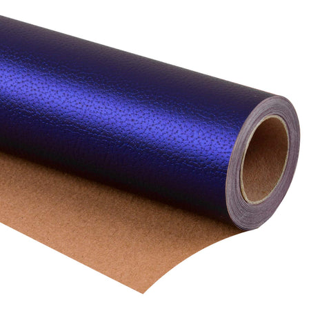 Wrapaholic-Matte-Navy-Gift-Wrapping-Paper- Navy-Blue-Lychee-Leather-Grain-1