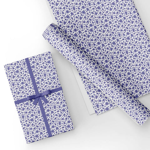 Custom Flat Wrapping Paper for Birthday, Holiday, Baby Shower, Party - Lavender Flower Wholesale Wraphaholic