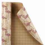 kraft-wrapping-paper-roll-pink-flamingo-and-white-flowers-24-inches-x-100-feet-1