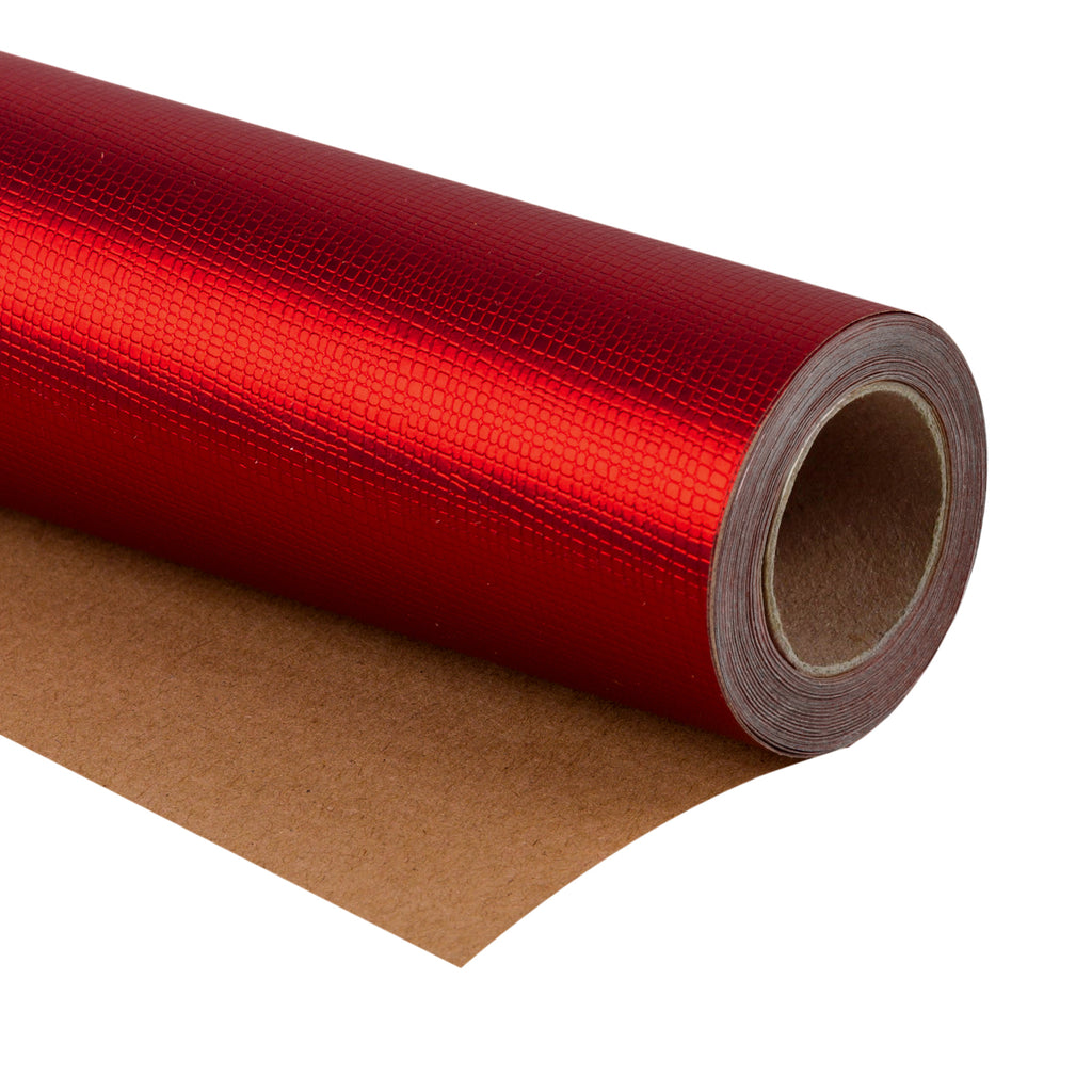 Scandinavian Red Wrapping Paper Roll - 208 Ft X 30 In - Foto 3