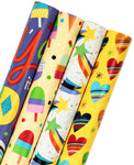 wrapaholic-Birthday-Wrapping-Paper-4-Pack-100-sq.ft.-Total-Colorful-Ice-Cream-1