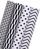 Wrapaholic-Classi-Black-and -White-Pattern-Gift-Wrapping-Paper-Roll-1