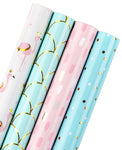 wrapaholic-Birthday-Wrapping-Paper-4-Pack-100-sq.ft.-Total-Lovely-Flamingo-1