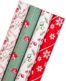 wrapaholic-christmas-floral-gift-wrapping-paper-4-rolls-set-1