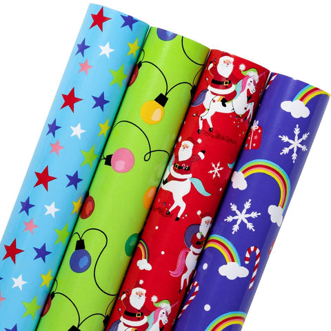 wrapaholic-christmas-rainbow-gift-wrapping-paper-4-rolls-set-1