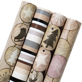 wrapaholic-christmas-wood-print-gift-wrapping-paper-4-rolls-set-1