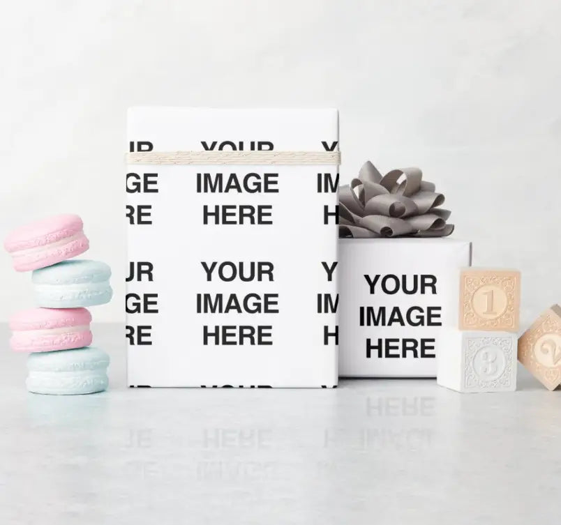 Custom Building Blocks Wrapping Paper Sheets (Personalized)