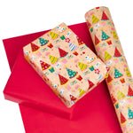 WRAPAHOLIC Reversible Birthday Wrapping Paper Jumbo Roll - 24 Inch X 100 Feet