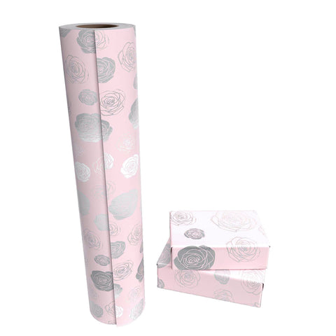 WRAPAHOLIC Rose Wrapping Paper Jumbo Roll - 24 Inch X 100 Feet