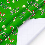 Christma Wrapping Paper Roll 30inchx33 Feet Candycane Joy