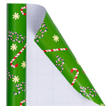 Christma Wrapping Paper Roll 30inchx33 Feet Candycane Joy
