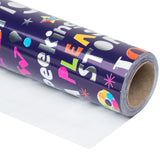 Christma Wrapping Paper Roll 30inchx33 Feet Fiesta Let It Snow