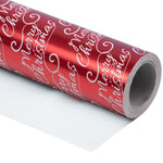 Christma Wrapping Paper Roll 30inchx33 Feet Merry Christmas Script