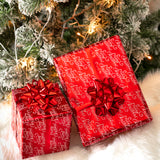Christma Wrapping Paper Roll 30inchx33 Feet Merry Christmas Script