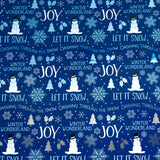 Christma Wrapping Paper Roll 30inchx33 Feet Royal Holiday Script