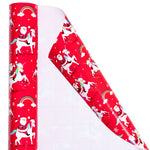 Christma Wrapping Paper Roll 30inchx33 Feet Unicorn Santa
