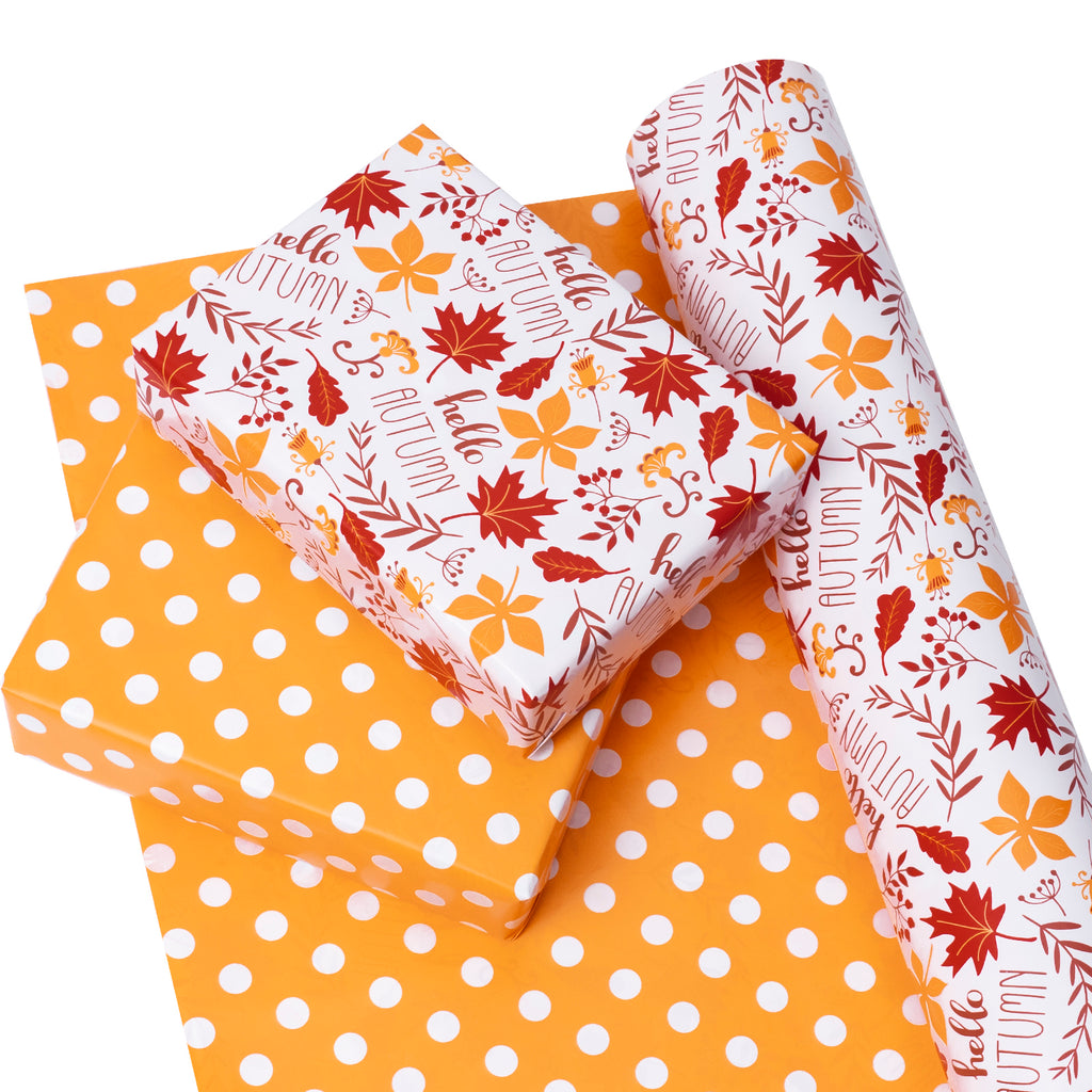 WRAPAHOLIC Reversible Wrapping Paper with Strawberry Design - 30