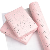 WRAPAHOLIC Pink Star Wrapping Paper Roll - 24 Inch X 100 Feet Jumbo Roll