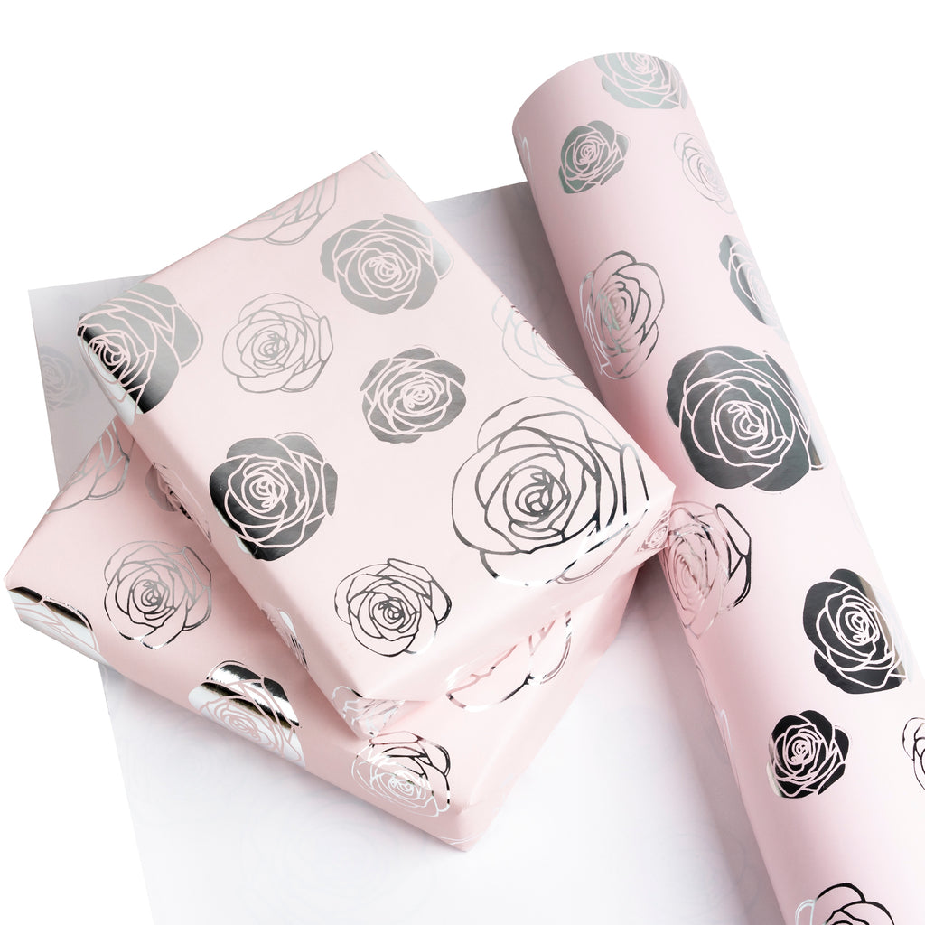 WRAPAHOLIC Rose Wrapping Paper Jumbo Roll - 24 Inch X 100 Feet –  WrapaholicGifts