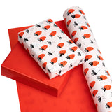 WRAPAHOLIC Reversible Wrapping Paper with Strawberry Design - 30 Inch X 100 Feet Jumbo Roll