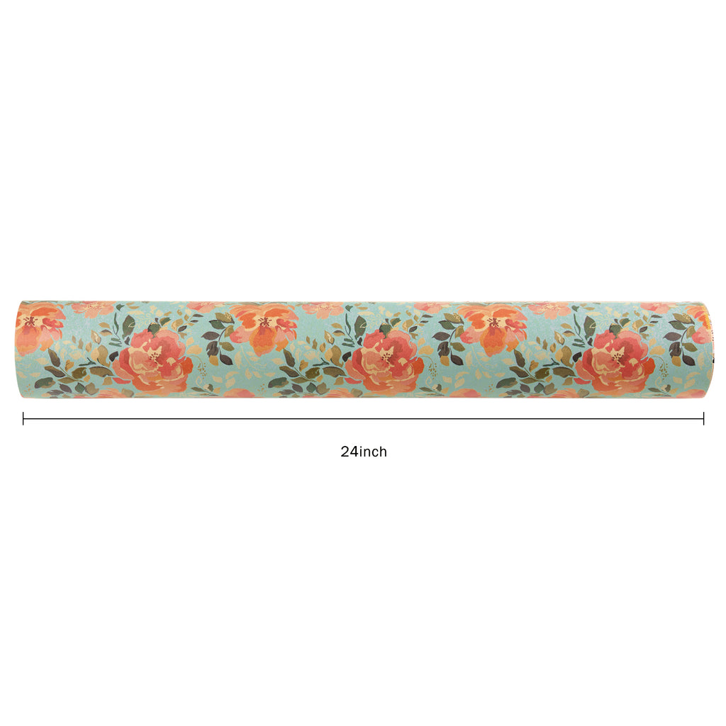 WRAPAHOLIC Reversible Silver Vintage Floral Wrapping Paper - 24 Inch X –  WrapaholicGifts