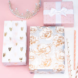 wrapaholic-pink-and-silver-floral-wrapping-paper-mini-roll-17-inch-x-120-inch-x-3-roll-42-3-sq-ft-ttl-8
