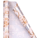 wrapaholic-pink-and-silver-floral-wrapping-paper-mini-roll-17-inch-x-120-inch-x-3-roll-42-3-sq-ft-ttl-4