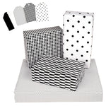 wrapaholic-black-and-white-gift-wrapping-paper-sheet-set-4-flat-sheets-4-gift-tags-1