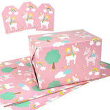 wrapaholic-pink-unicorn-gift-wrapping-paper-sheet-set-3-flat-sheets-3-gift-tags-1