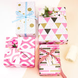 wrapaholic-pink-geometry-design-gift-wrapping-paper-sheet-set-4-flat-sheets-4-gift-tags-5