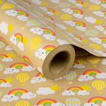 kraft-wrapping-paper-roll-with-rainbow-smile-cloud-and-hot-air-balloon-design-24-inches-x-100-feet-2