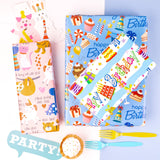 wrapaholic-birthday-gift-wrapping-paper-flat-sheet-with-animal-design-6pcs-pack-5