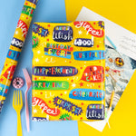 wrapaholic-birthday-wrapping-paper-mini-roll-red-yellow-design-17-inch-x-120-inch-x-3-roll-42-3-sq-ft-ttl-8