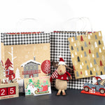 wrapaholic-assort-medium-large-christmas-gift-bags-deer-plaid-cabinchristmas-tree-8-pack-4