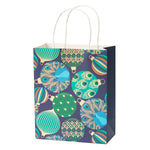 wrapaholic-peacock-medium-size-gift-bags-12-pack-8x4x10-teal-with-tissue-3