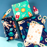 wrapaholic-astronaut-gift-wrapping-paper-sheet-set-4-flat-sheets-4-gift-tags-4