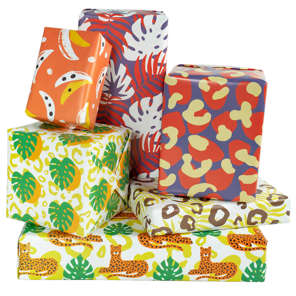 Birthday Gift Wrapping Paper Flat Sheet with Colorful Design - 6pcs/ P –  WrapaholicGifts