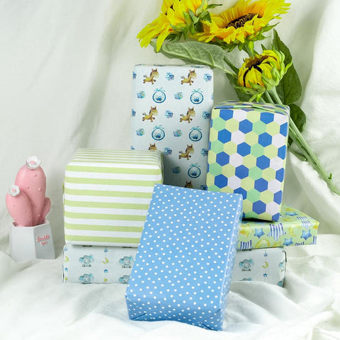 Birthday Gift Wrapping Paper Flat Sheet with Colorful Design - 6pcs/ P –  WrapaholicGifts