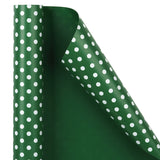 Dots-Gift-Wrapping- Paper-Reversible- Dark-Green-30” x33 feet-Continue-Roll-2