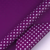 Dots-Gift- Wrapping-Paper-Reversible-Purple-30” x33 feet-Continue-Roll-2
