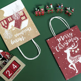 wrapaholic-assort-medium-large-christmas-gift-bags-snowflakes-cabin-stars-deer-8-pack-5