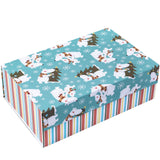 wrapaholic-christmas-collapsible-gift-box-with-magnetic-closure-polar-bear-and-stripe-design-14x9x4-3-inch-5